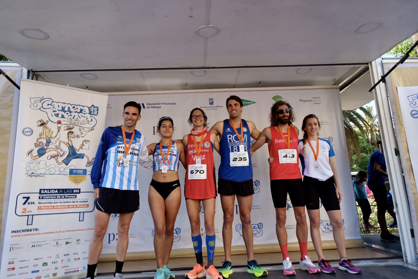 Celebración de la V Carrera de la Prensa en Málaga