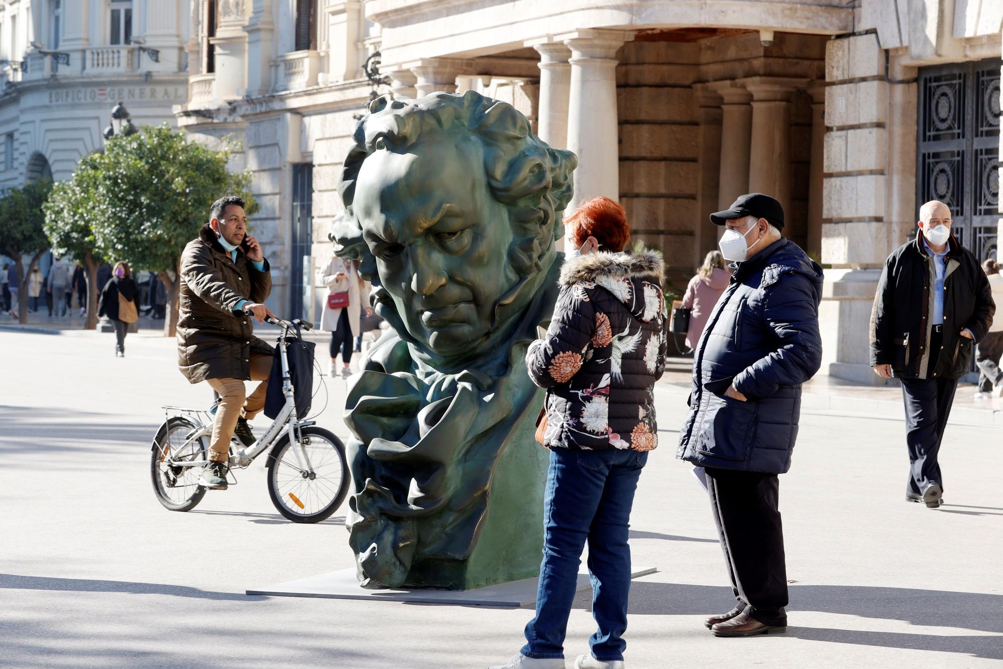 Estatua de Goya.