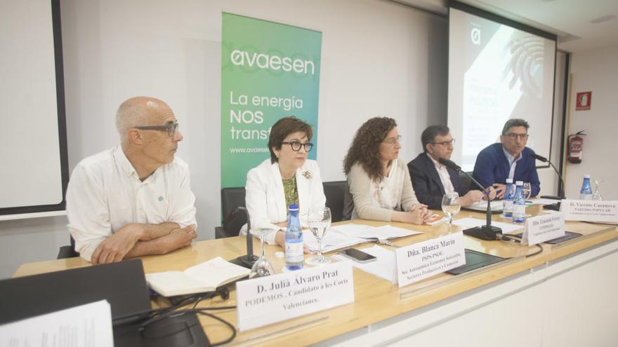 Mesa debate de los partidos sobre sus propuestas para el cambio de modelo energético.