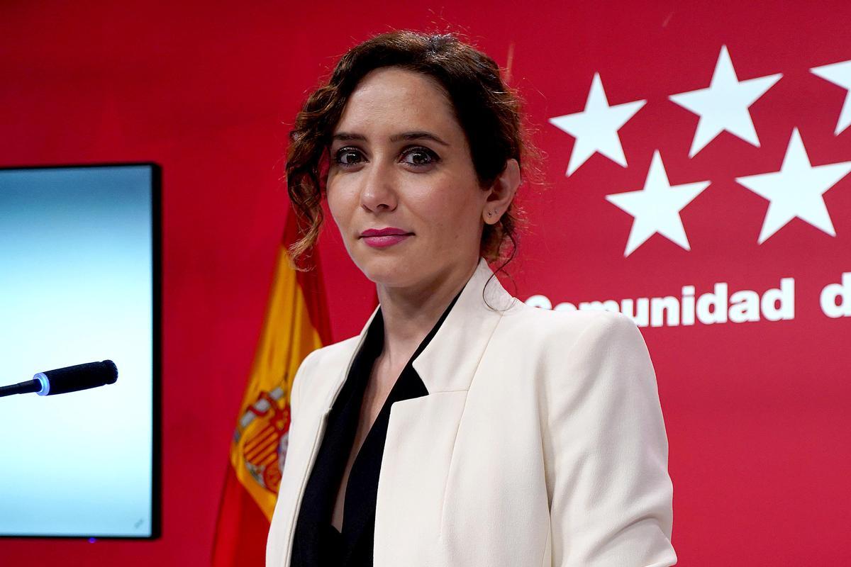 La presidenta de la Comunidad de Madrid, Isabel Díaz Ayuso. La presidenta de la Comunidad de Madrid, Isabel Díaz Ayuso.