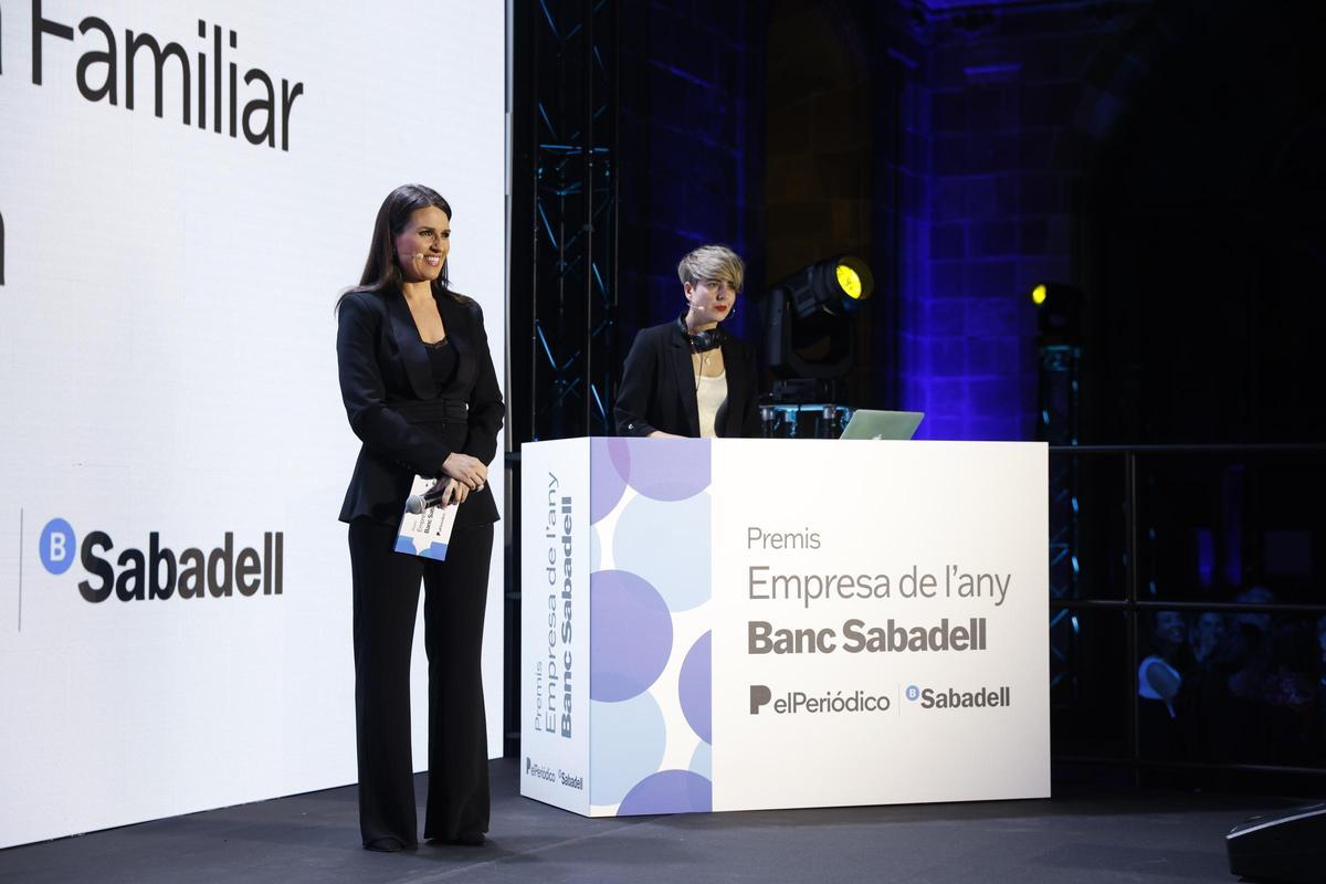 Un momento de la gala de entrega de premios que ha presentado la periodista Cristina Pampín