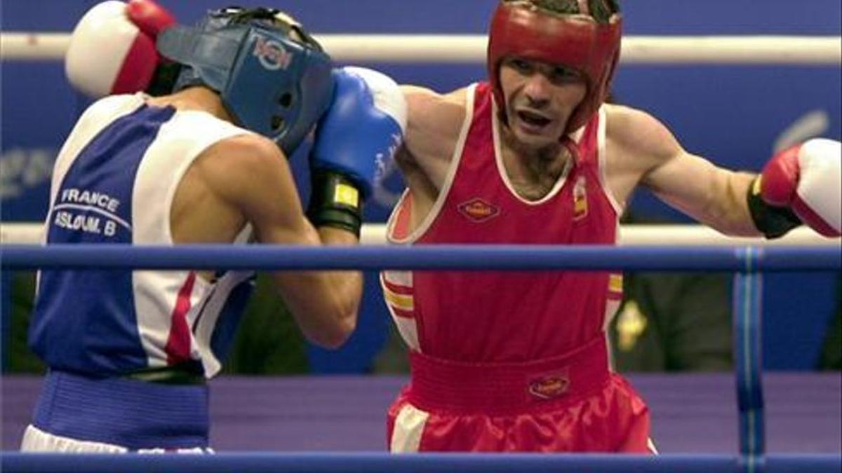 Rafa Lozano, en un combate en los Juegos Olímpicos de Atlanta 96.
