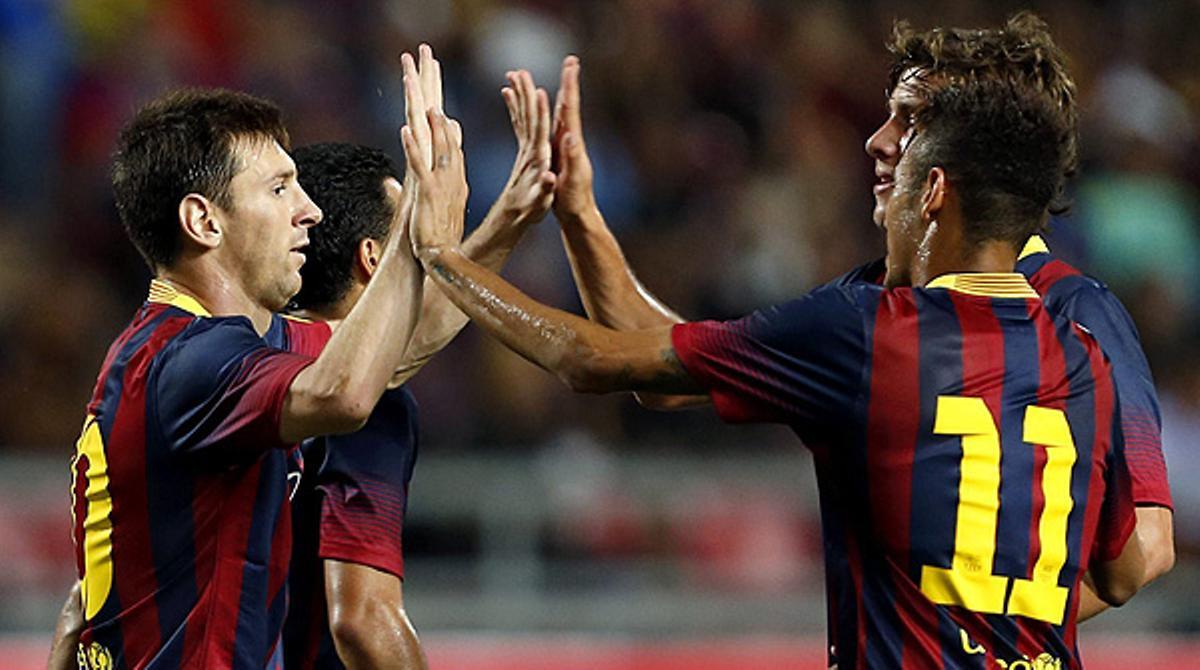 Els gols del partit amistós disputat a Bangkok entre l’equip blaugrana i la selecció del país asiàtic.