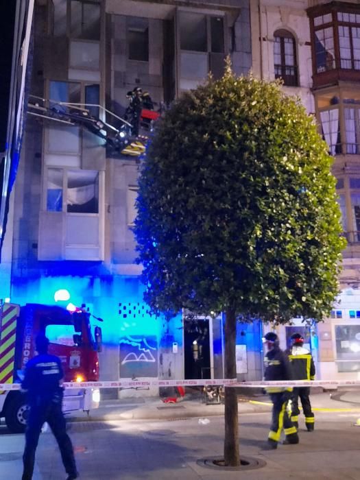 Incendio en el edificio okupa del Carmen (Gijón)