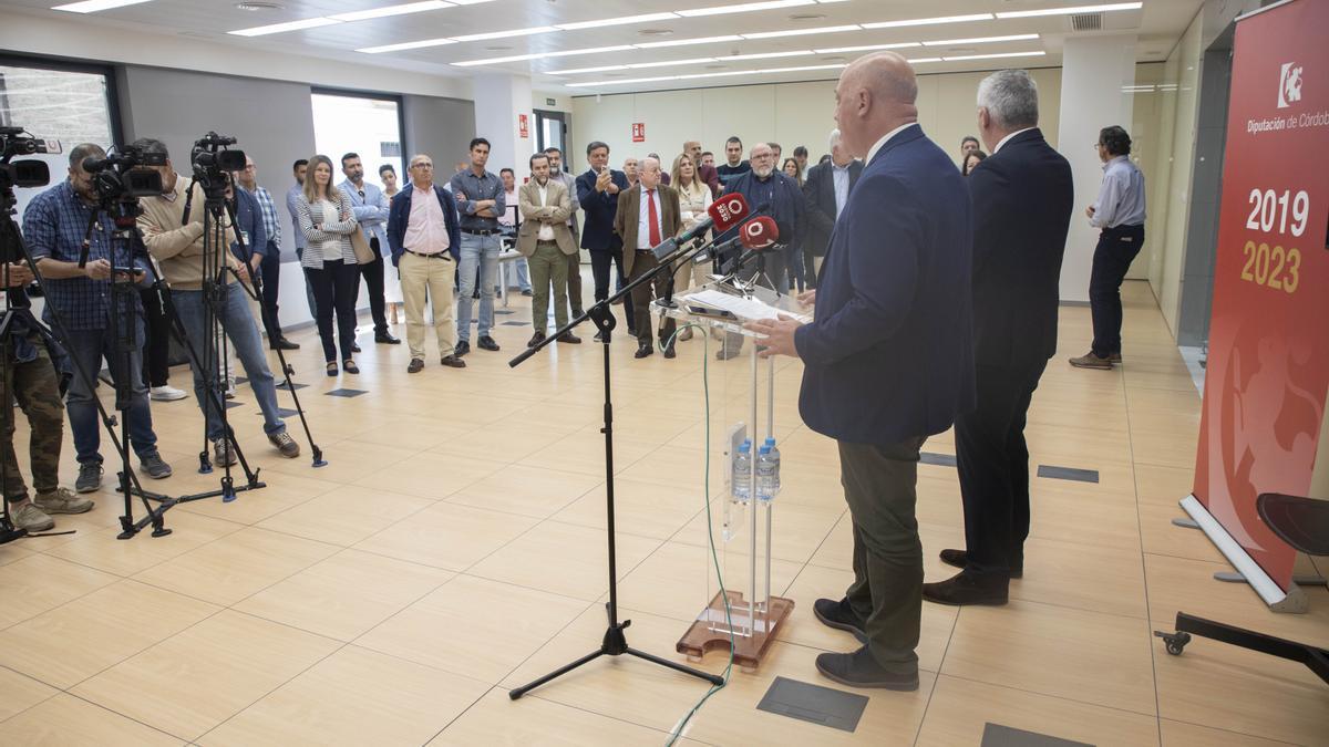 Acto de inauguración de la ampliación de Eprinsa.