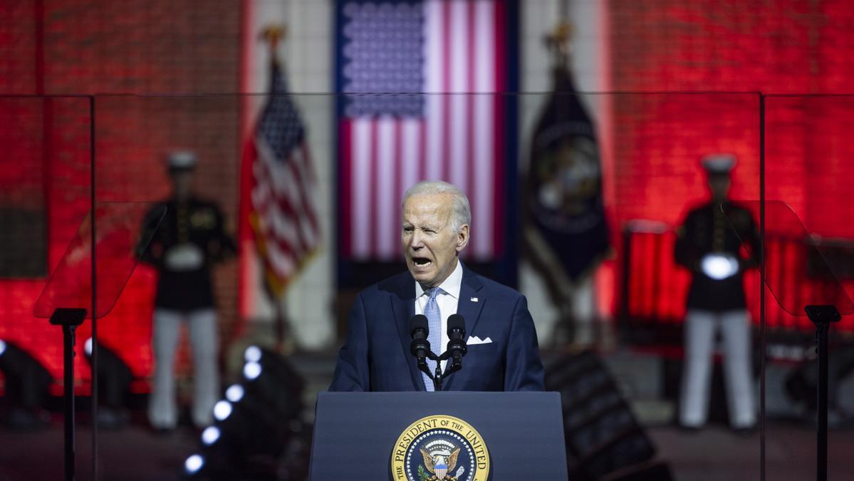 US President Joe Biden gives primetime speech