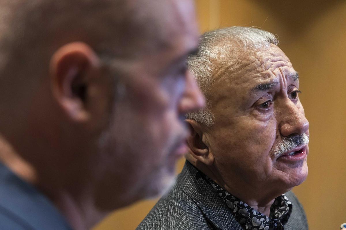 Unai Sordo y Pepe Álvarez en el Club de Encuentro Manuel Broseta