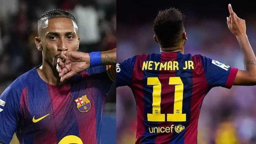 Raphinha elige su top 5 de brasileños en la historia del Barça