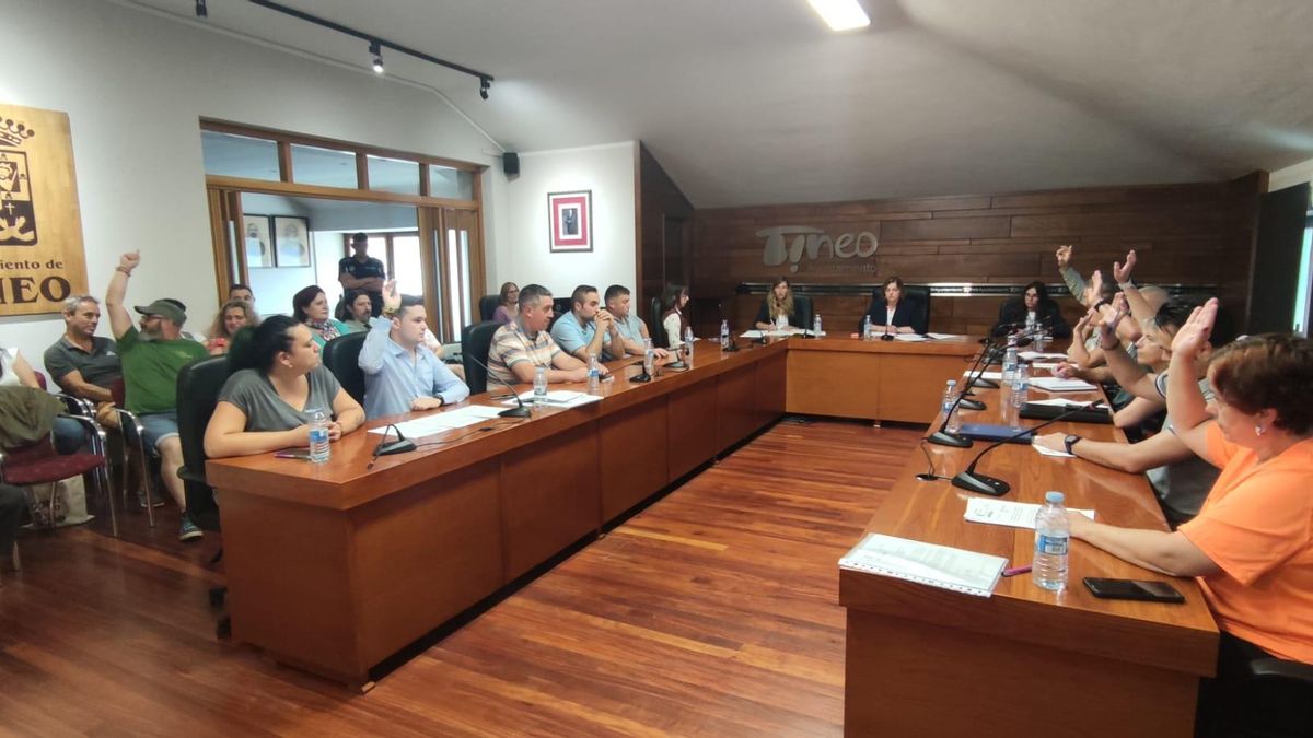 Votación a favor del acuerdo en el pleno del lunes.