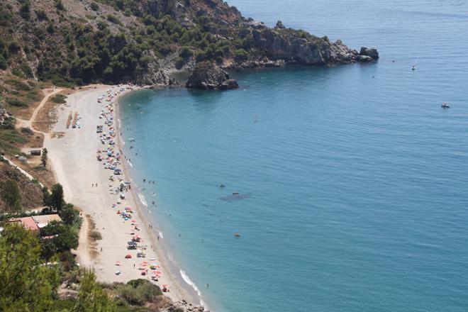 Playa Cantarrijan en Almuñécar