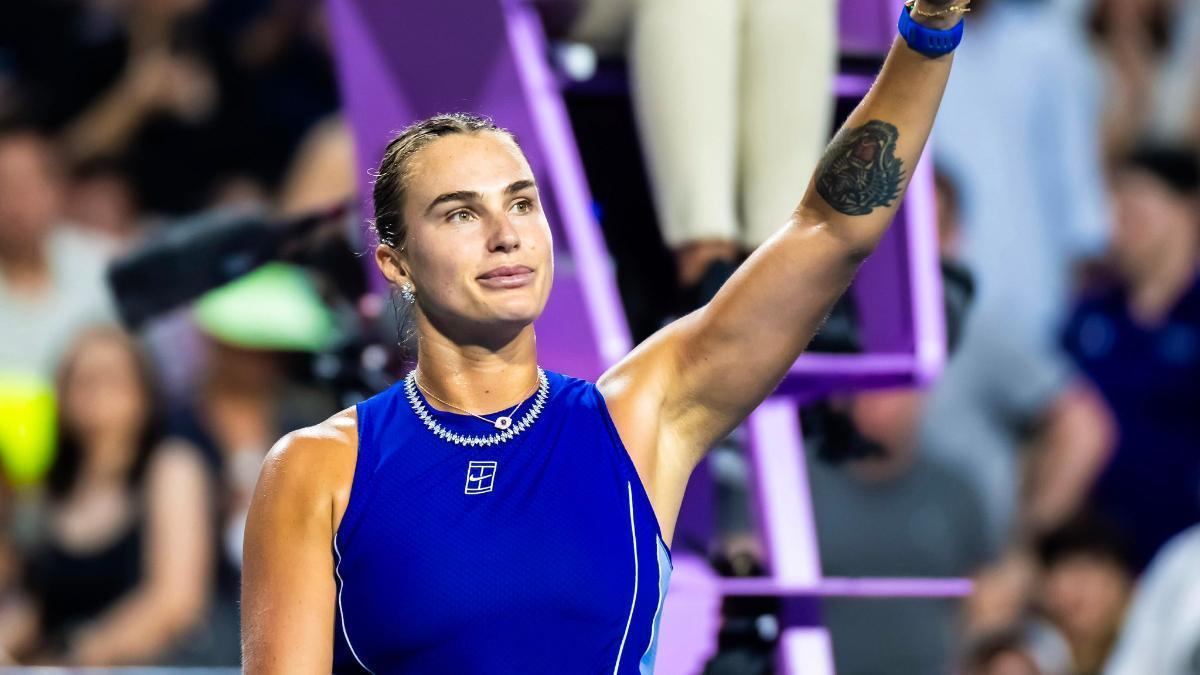 Aryna Sabalenka tras perder en Toronto