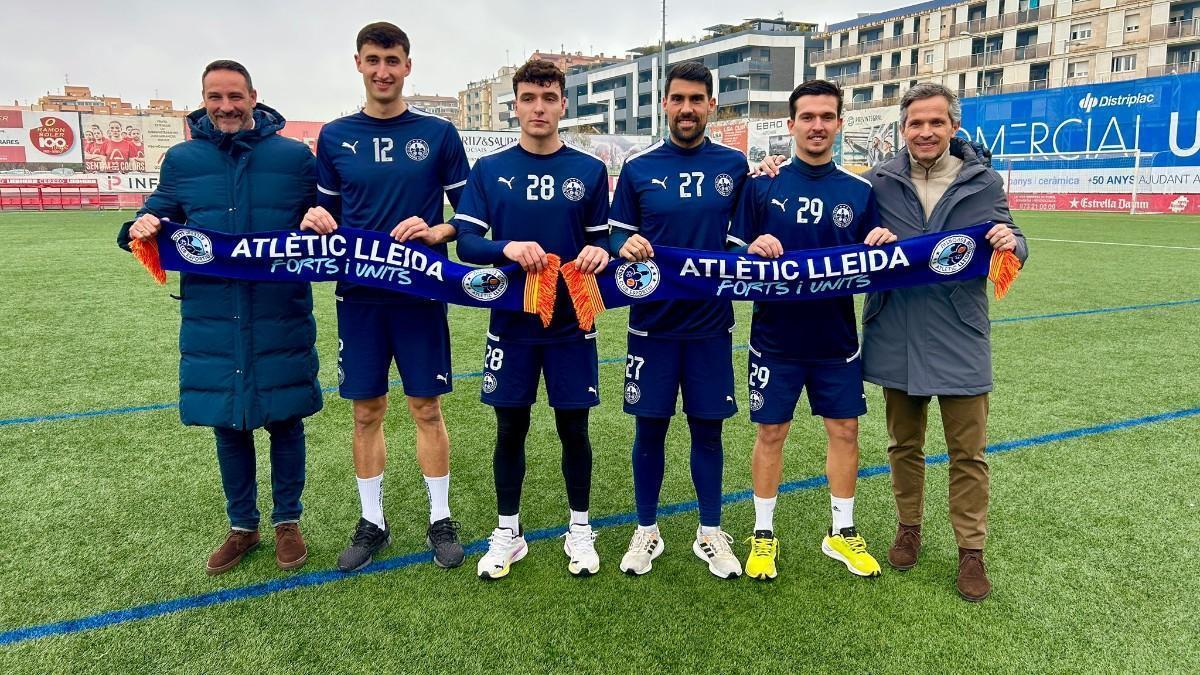 El Atlètic Lleida presenta a sus refuerzos de invierno El Atlètic Lleida presenta a sus refuerzos de invierno