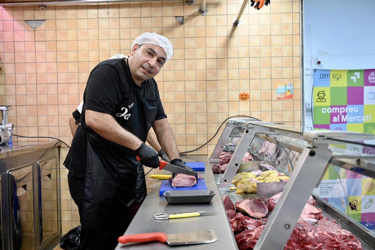 Uno de los alumnos de la formación para futuros paradistas de mercados municipales, Javier Amador