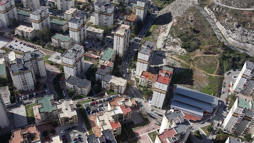 Imagen aérea de viviendas de La Palma-Palmilla.