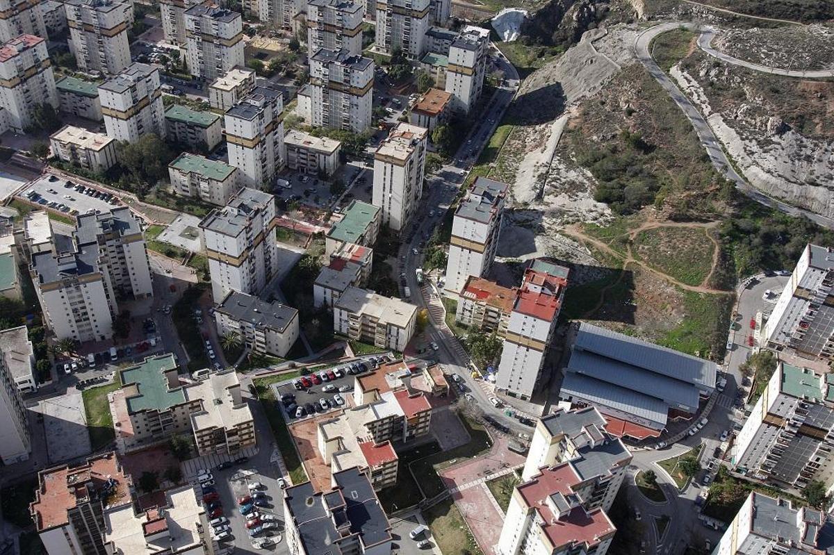 Imagen aérea de viviendas de La Palma-Palmilla.