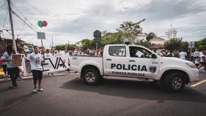 Un coche de la policía de Costa Rica.