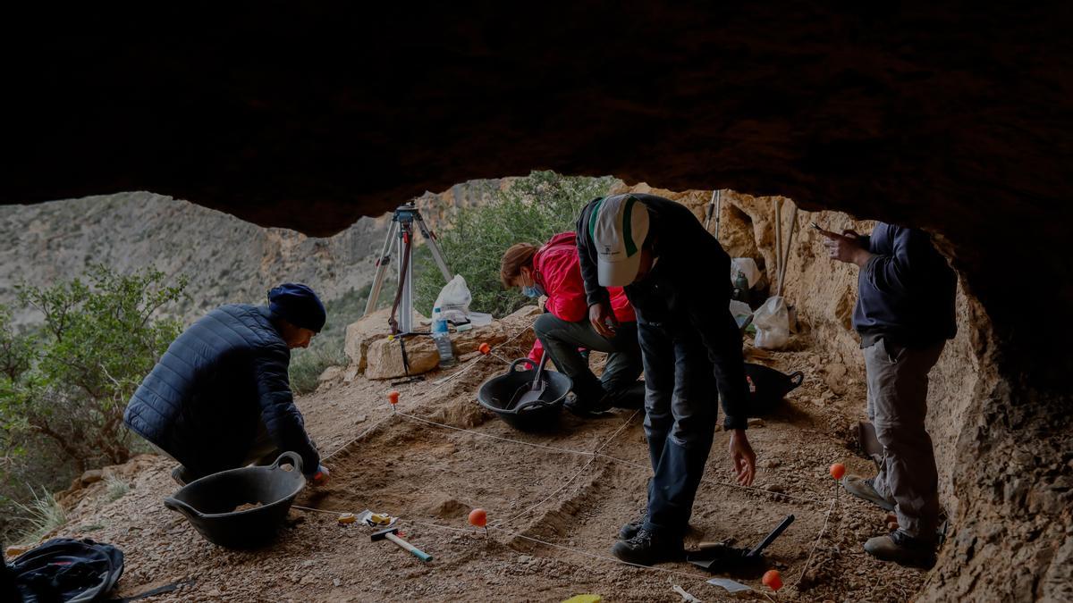 Una parte del yacimiento prehistórico de Santomera.