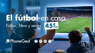 Prepara la temporada de fútbol con fibra y televisión desde 45 € al mes
