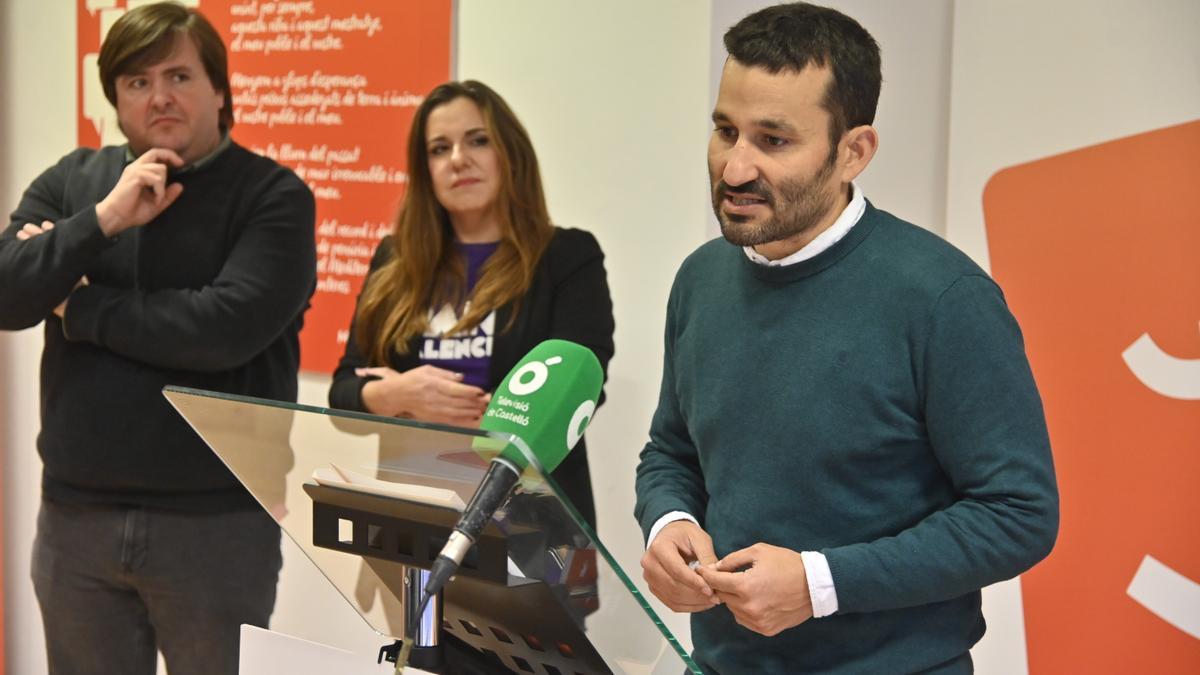 Vicent Marzà en la presentación de su equipo en Castellón