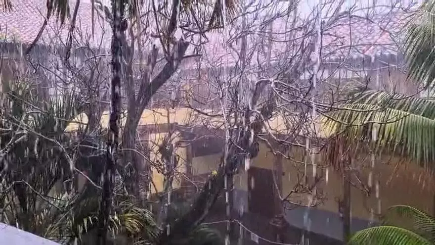 Lluvia en El Rosario y en La Laguna