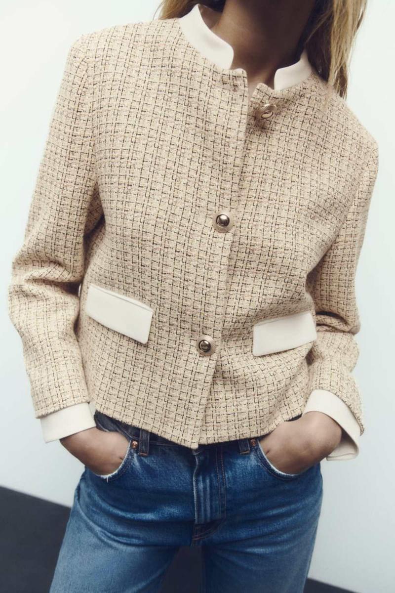 Chaqueta textura de Zara