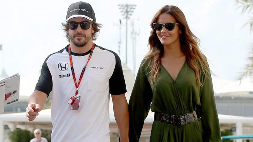 Fernando Alonso y Lara Álvarez.