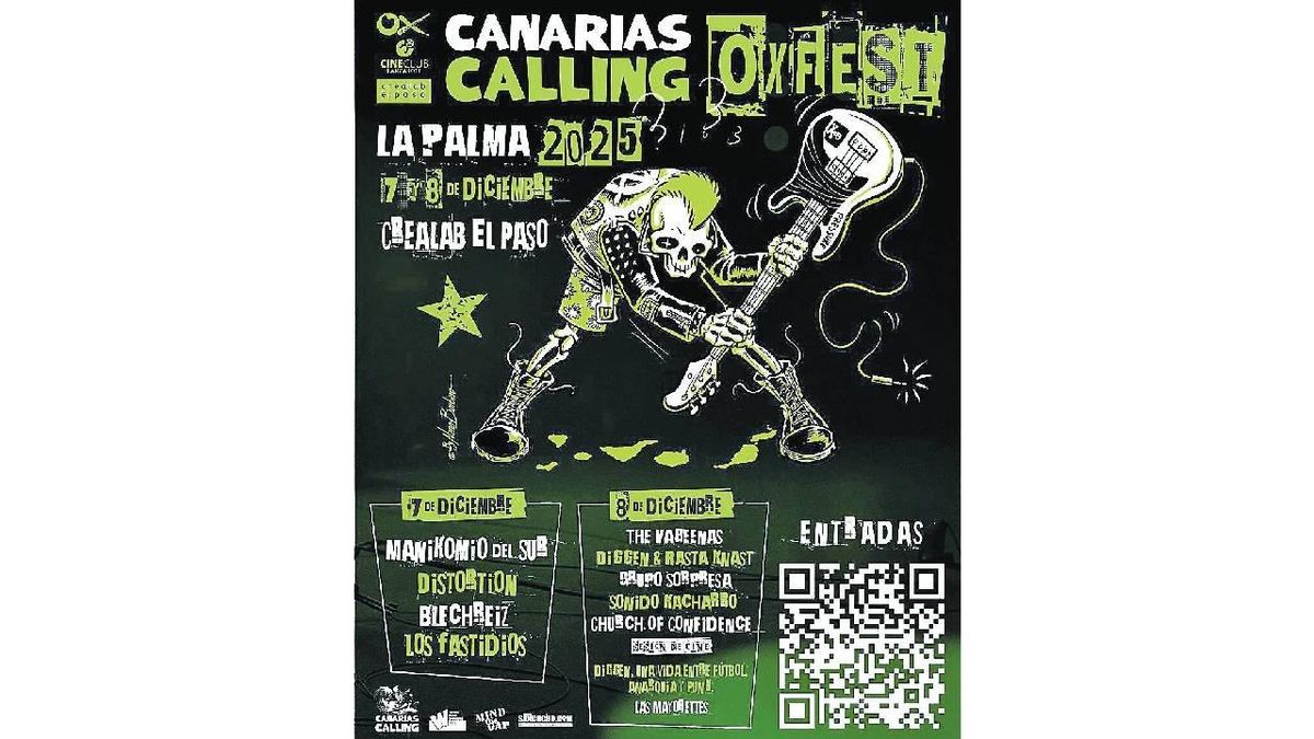 Cartel del Canarias Calling en su edición de La Palma.