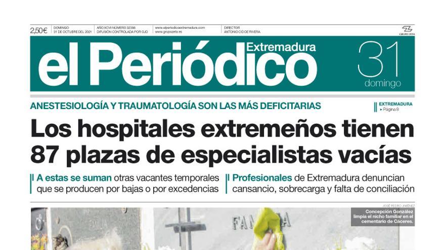 Consulta la portada correspondiente al día 31 de octubre del 2021