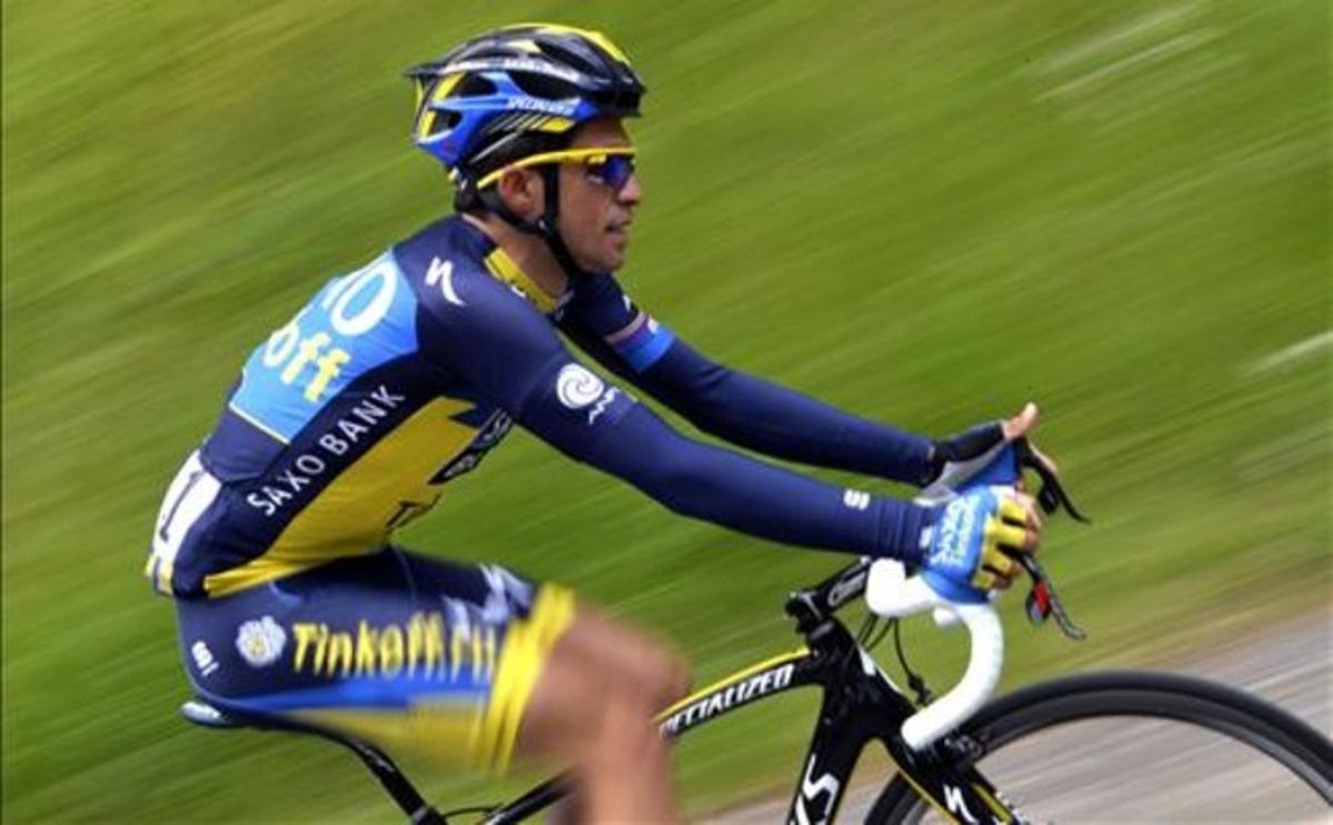 Alberto Contador, durant el Dauphiné.
