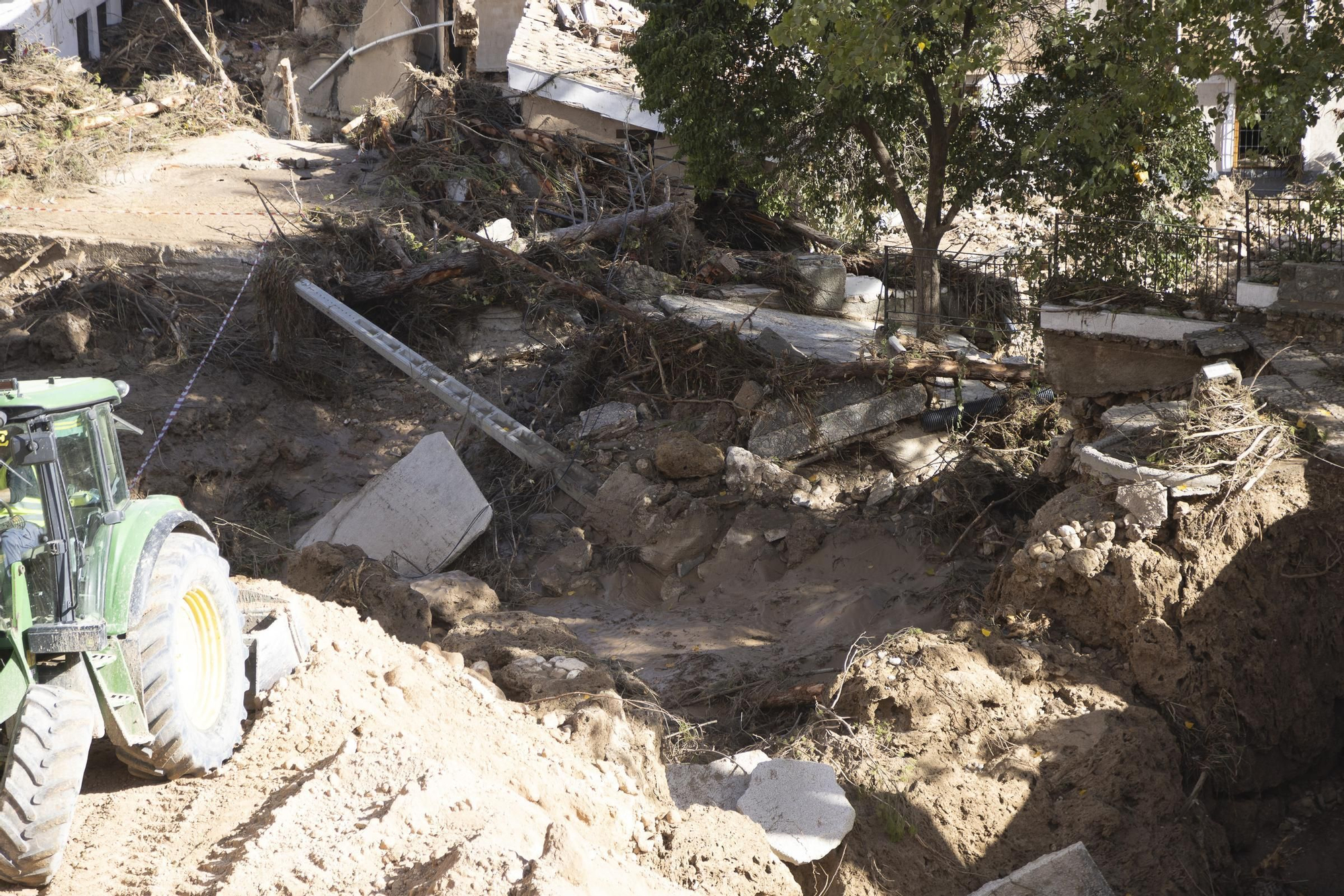 El pueblo de Letur sigue devastado este jueves  tras las fuertes inundaciones