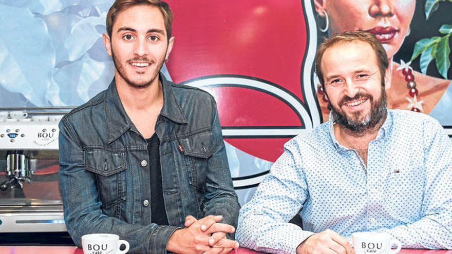 El director general de Bou Café, Mateu Munar, y el director de marketing Llorenç Ferriol.