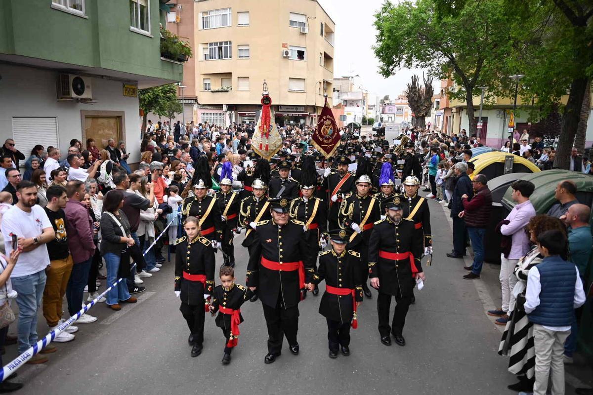 La agrupación musical Santísimo Cristo Rey de Badajoz.