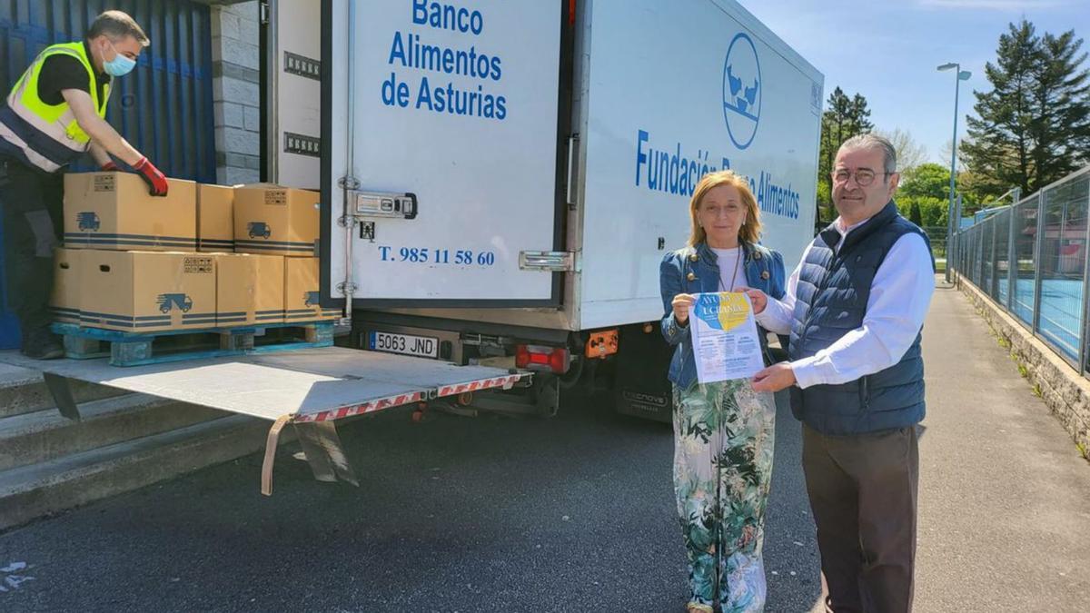 Noreña entrega ayuda para Ucrania al Banco de Alimentos |    R. L. P.