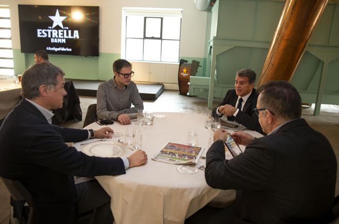 La Antiga Fàbrica Damm fue el lugar elegido por Sport para la comida con Joan Laporta, candidato a la presidencia del FC Barcelona.