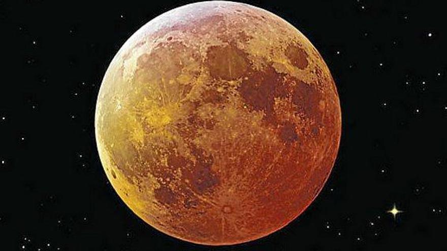 Rot scheint der Mond nicht allzu oft