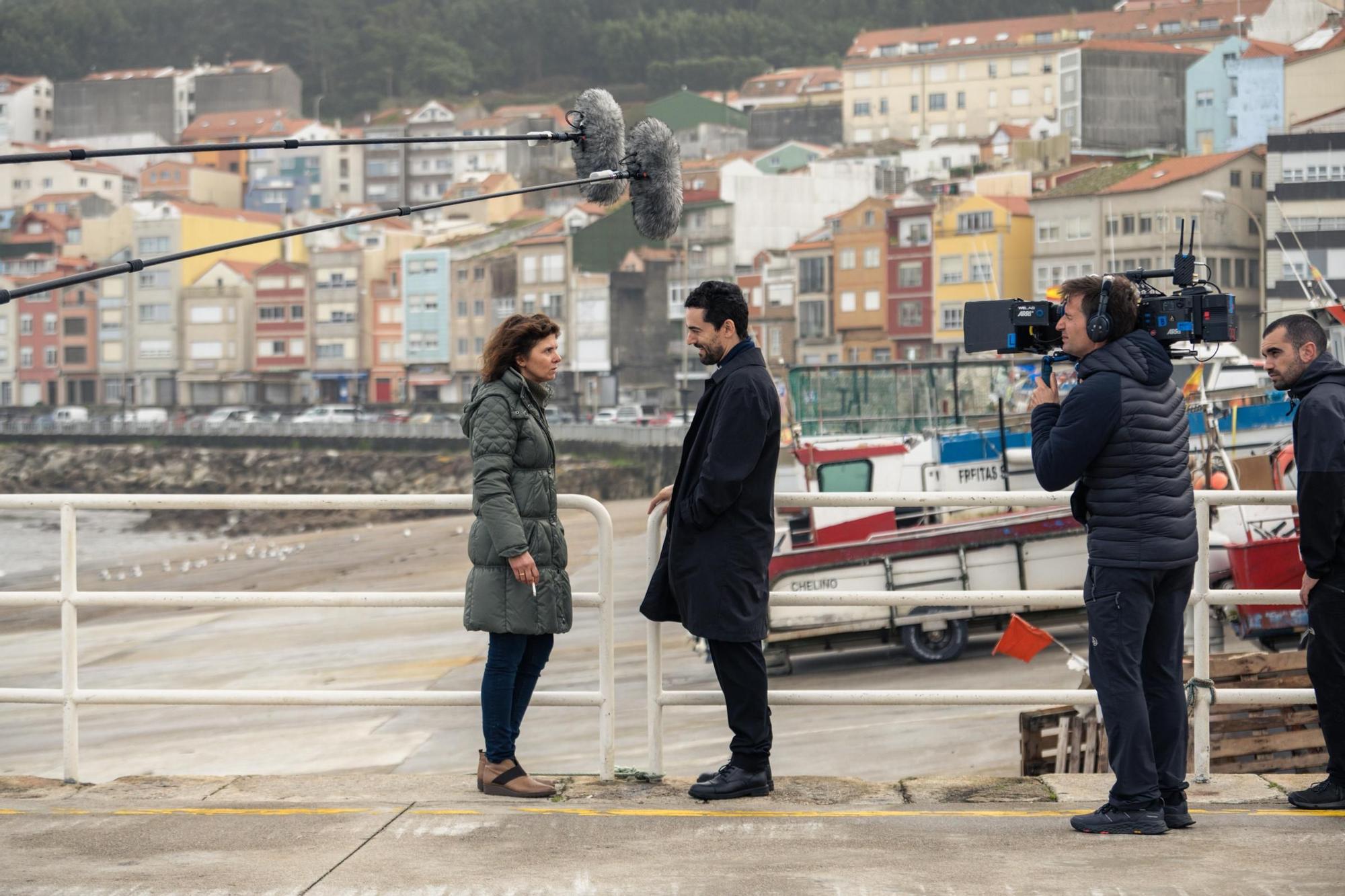 La zona del puerto de A Guarda aparece en varias secuencias de la serie