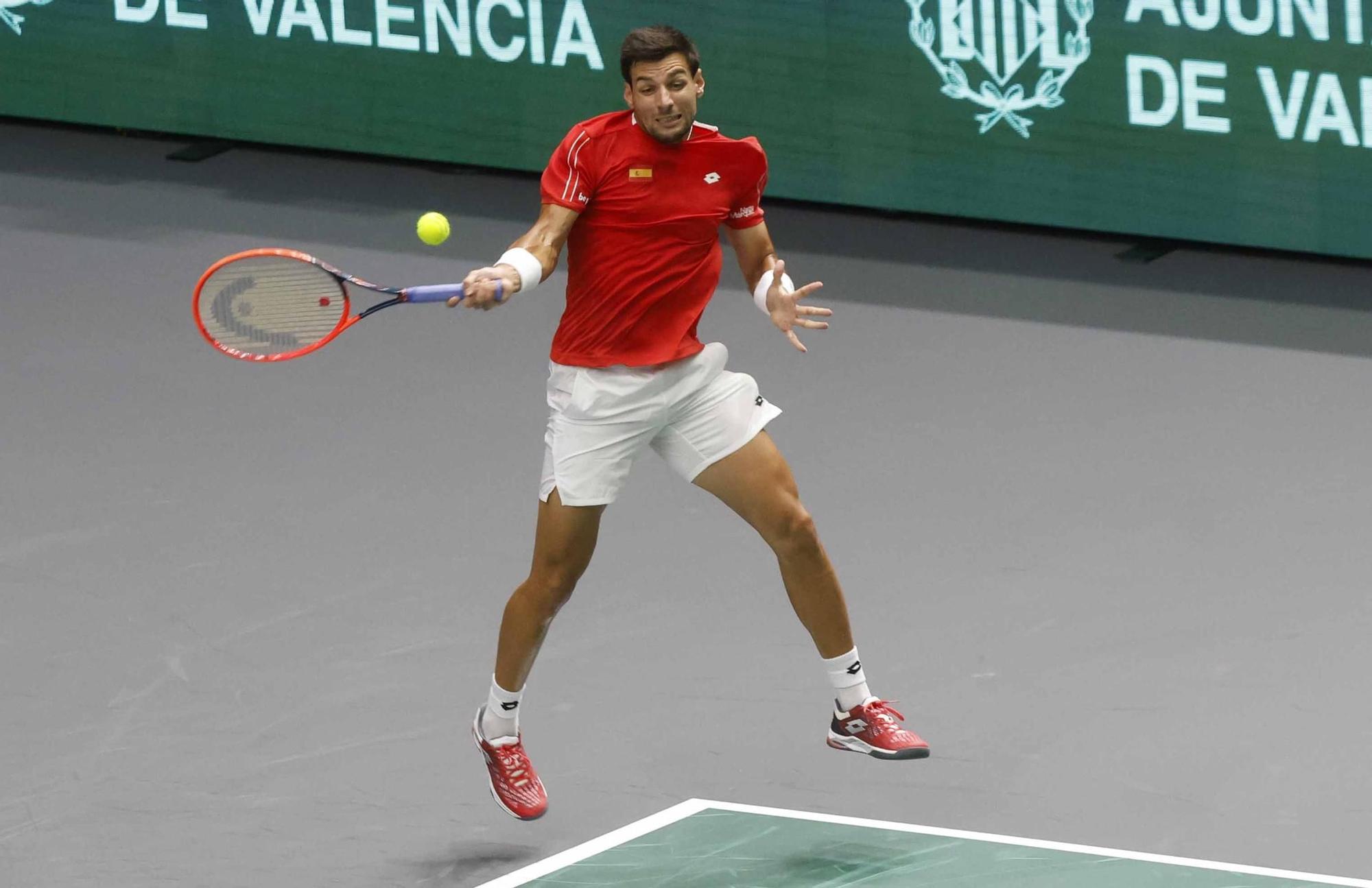 Segunda jornada de Copa Davis, ya con Djokovic entrenando en L´Alqueria