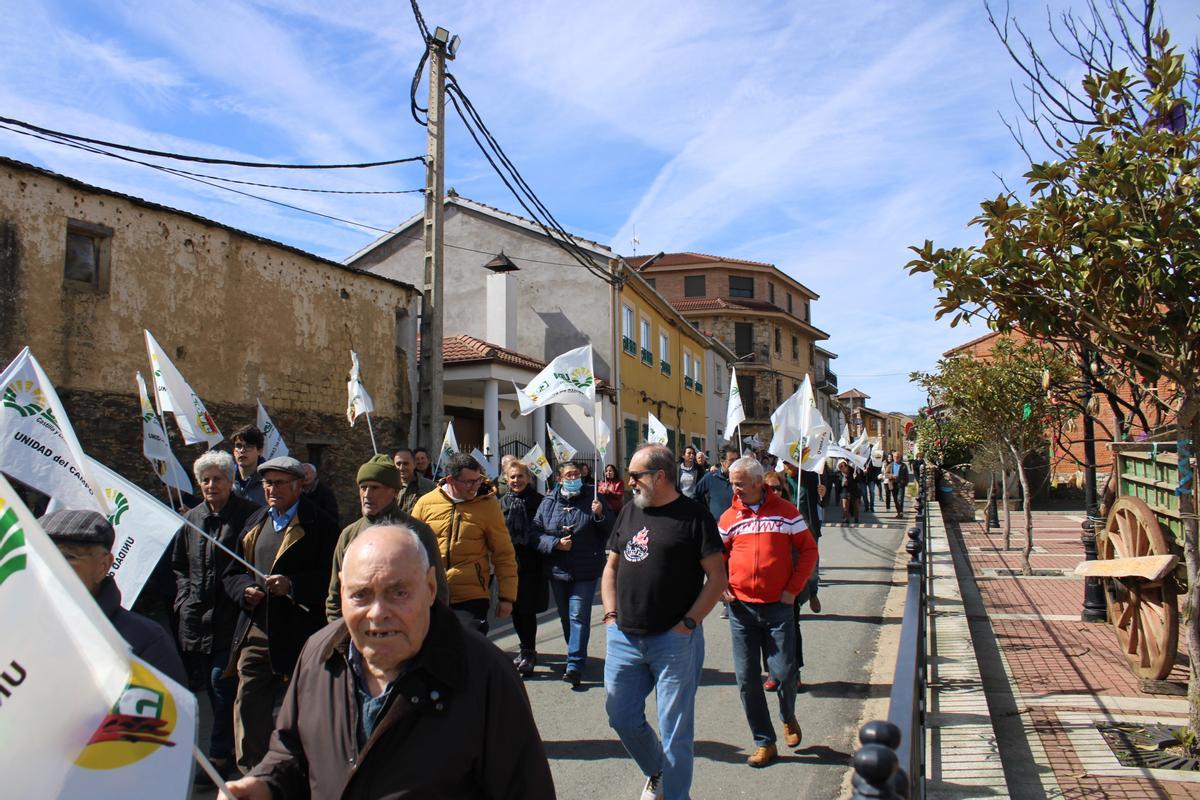 Manifestación en Ferreras de Arriba