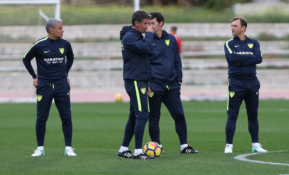 El Málaga CF vuelve a entrenar tras una semana de vacaciones