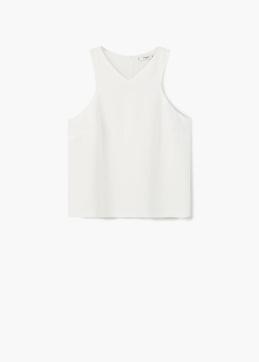 Tendencia popelín, top de Mango (19,99€)