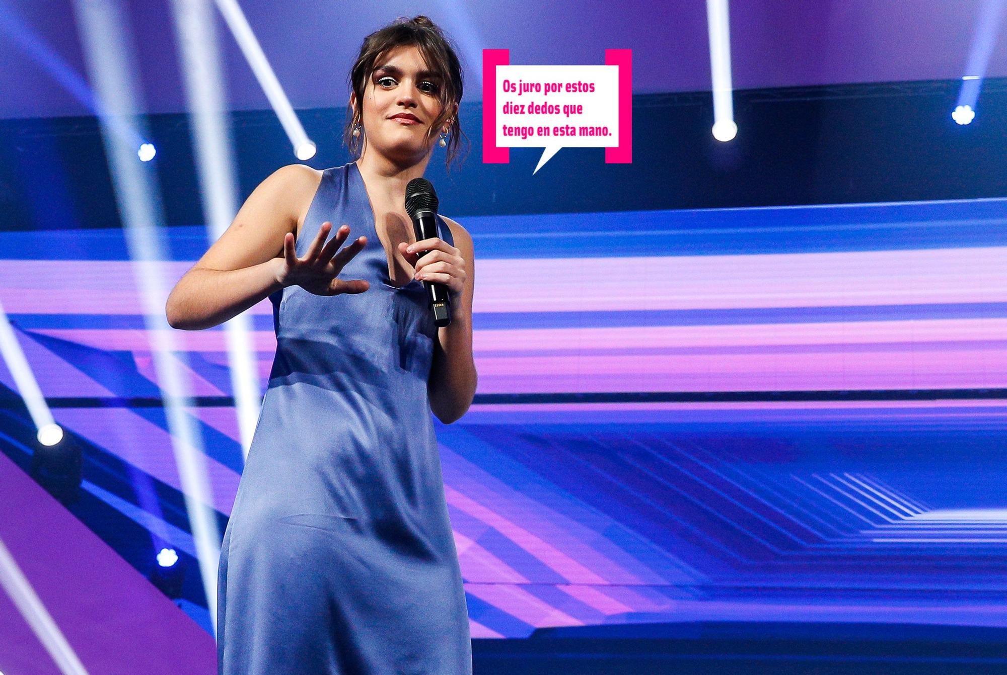 Amaia dando el cante.