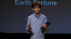 Thomas Suarez en l’acte dels premis TEDx, a Manhattan.