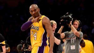 Kobe Bryant, en su último partido con los Lakers, el 13 de abril de 2016.