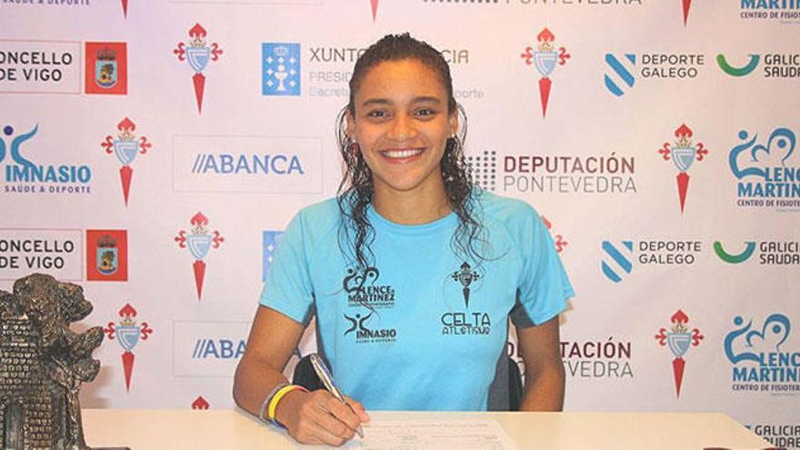 Nediam Vargas. // @CeltaAtletismo