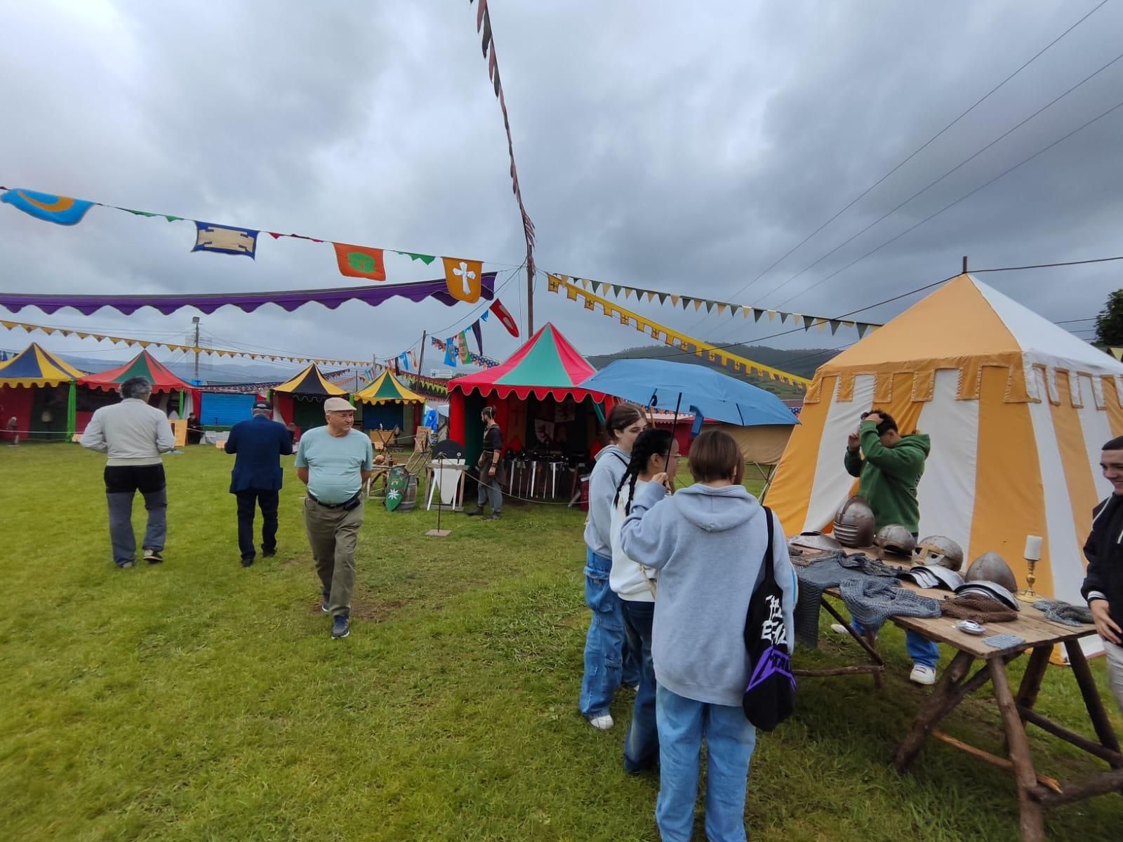 Todo listo para la gran cena y torneo medieval de Llanera