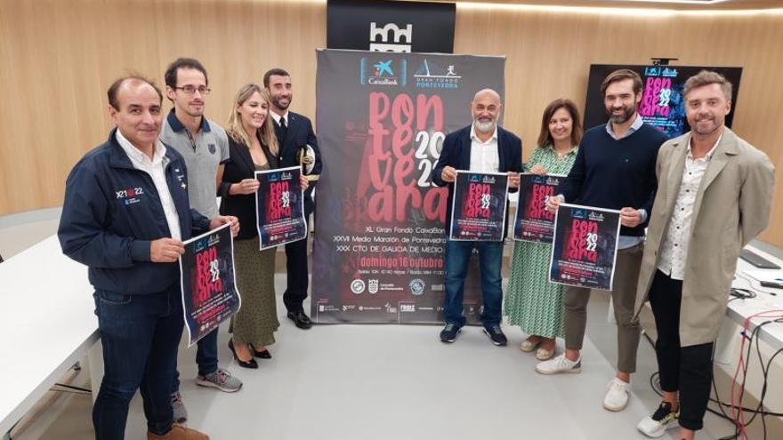 Presentación de la prueba en el Concello de Pontevedra.