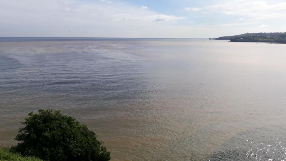 Una mancha marrón obliga a cerrar de nuevo la playa de San Lorenzo