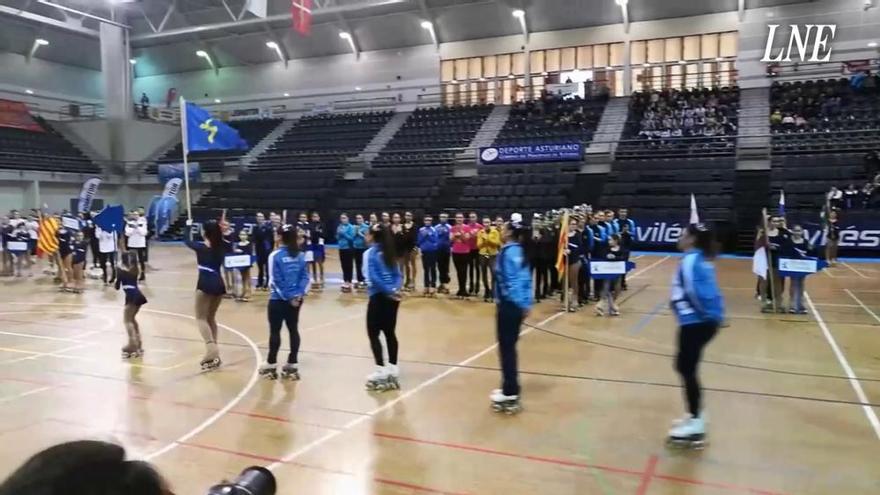 El Nacional de patinaje show ya rueda en Avilés