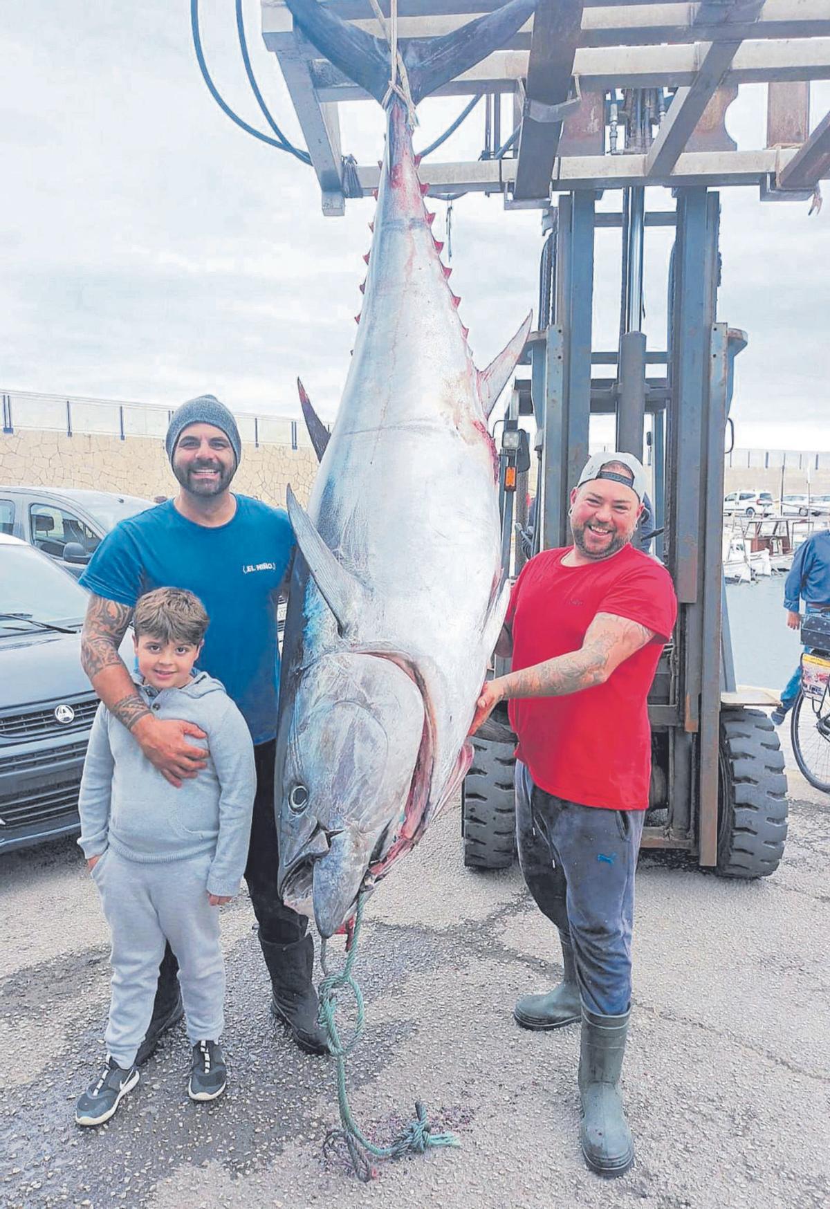 «El atún de 215 kilos se llevó 500 metros de hilo en la primera picada»