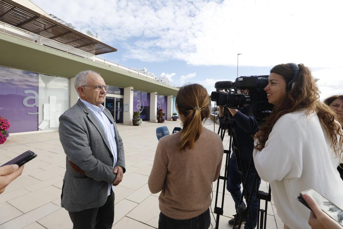 El destituido Joan Torres, esta mañana